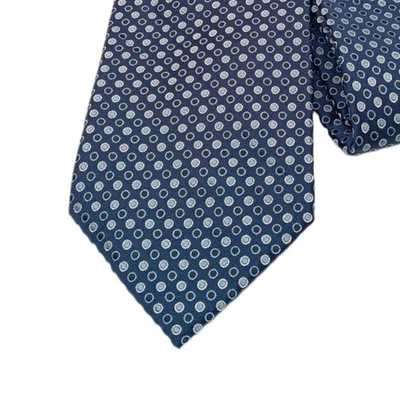 Dockers шелковый галстук мужской 61 «синий серый геометрический круг опрятный Corpcore широкий новый - Изображение 1 из 3