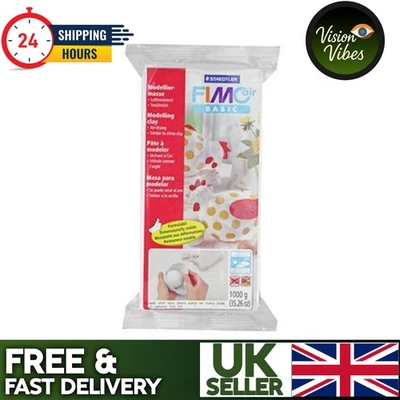 FIMO AIR BASIC 500g AIR DRYING MODELLING CLAY WHITE - Image 1 of 3