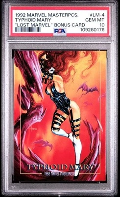 1992 Marvel Masterpieces #LM-4 Typhoid Mary "Lost Marvel" PSA 10 GEM MINT! - Image 1 of 2