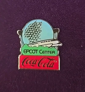 1986 Disney Coke 15th Anniversary Coca Cola Epcot Center Monorail Pin - Picture 1 of 1