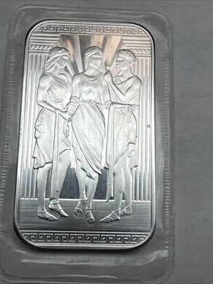 Great Engravers 1 Oz .999 Fine Silver The Three Graces England Scotland Ireland  - Image 1 of 4