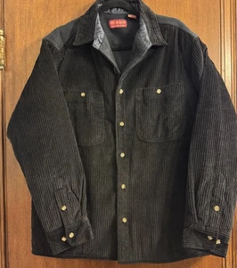 Vintage Allen Wickfield Shacket Large Herren Fleece gefütterte Cordjacke Outdoor Arbeit - Bild 1 von 8