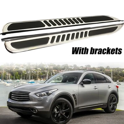2PCS Running Boards Fit for Infiniti QX70 FX35 37 50 2013-17 Nerf Bars Side Step - Image 1 of 4