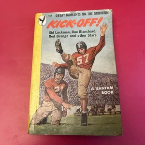 Kick-Off! Great Moments On The Gridiron By Ed Fitzgerald Vintage 1948 - Imagen 1 de 3
