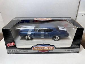 Ertl 1970 Chevrolet Chevelle SS454 LS6 Fathom blau 1:18 Diecast LESEN - Bild 1 von 12