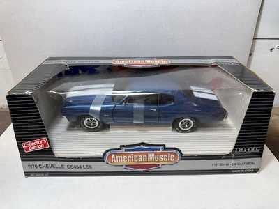 Ertl 1970 雪佛兰 Chevelle SS454 LS6 Fathom 蓝色 1: 18 压铸阅读 — 第 1/4 张图片