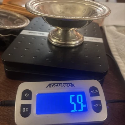 Sterling Silver Weighted Reinforced Pedestal Compote Candy Dish - Image 1 of 3