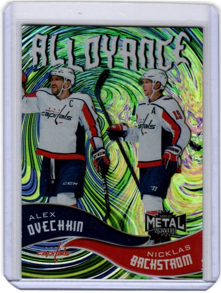 2020-21 SkyBox Metal Universe #AL-3 Alex Ovechkin / Nicklas Backstrom Alloyance - Image 1 of 1