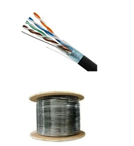 150'FT CAT-6 23 AWG 600MHz OUTDOOR PATCH CORD SHIELDED STP CABLE NO-CONNECTORS - Picture 1 of 3
