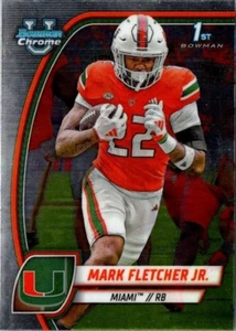 2024 BOWMAN CHROME U #126 MARK FLETCHER JR. 1ST BOWMAN MIAMI - Picture 1 of 2