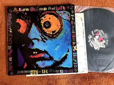 Alien Sex Fiend Acid Bath 1985 LP w/Original Insert Epitaph asflp2 goth synth ! Foto 1 de 4