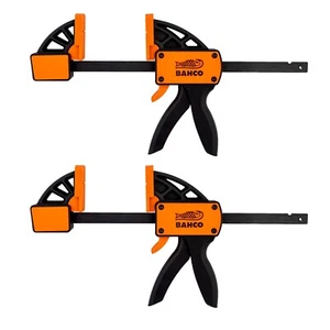 Bahco QC-115A 4.5" Inch 115mm Mini Trigger G Bar Clamp Quick Grip - Twin Pack - Picture 1 of 1