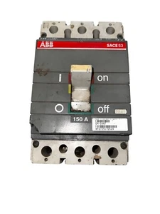 ABB S3N 150 Amp SACE S3 Circuit Breaker 480/600V 3 Pole 150 Amp S3N150 3P - Picture 1 of 6