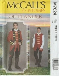 OUTLANDER - MILITARY UNIFORM (Men's Sz 46 - 52) McCall's Pattern M7824 NEW! - Picture 1 of 2