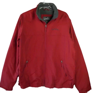 Giacca uomo Eddie Bauer taglia XL alta isolata poli pile rosso mattone canyon argilla - Foto 1 di 16