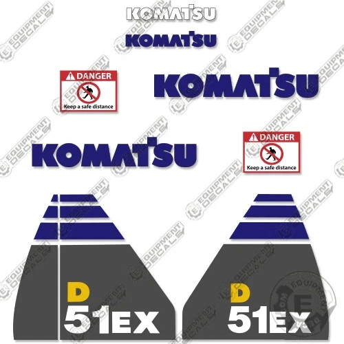 Se adapta a Komatsu D51EX-22 Kit de calcomanías Dozer Adhesivo Reemplazos (D 51 EX 22) Foto 1 de 1
