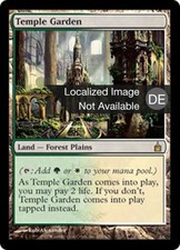 1X Temple Garden Ravnica: City of Guilds MP German MTG CARD