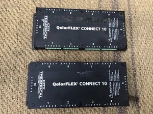 City Theatrical QolorFLEX Connect 10 LED 5ch 9 Equal Outputs Hybrid RGBx LiteMat - Picture 1 of 3