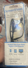 Screen Vision  ICU Eyewear Blue Light Filtering Glare Reducing Black Rectangular