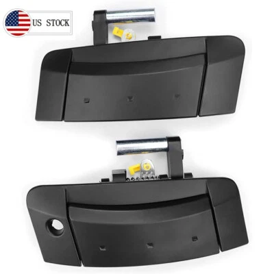 For 2003 - 2009 Nissan 350Z Black Outer Outside Left & Right Door Handle Pair - Image 1 of 4