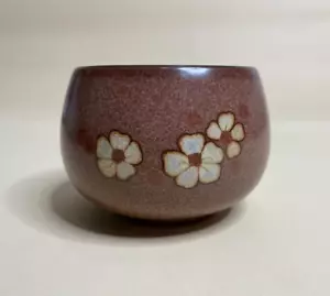 Denby Sandstein Schale Handarbeit florales Design Steinzeug - Bild 1 von 5