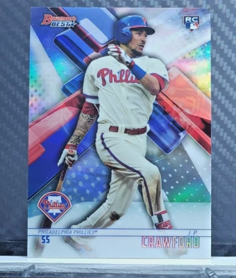 J.P. Crawford 2018 Bowmans Best REFRACTOR SP ROOKIE #38 - Phillies RC - Image 1 of 2