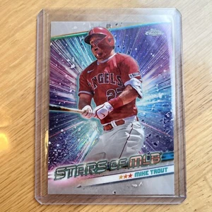 2024 topps series 1 chrome mike trout stars of mlb angels - Bild 1 von 2