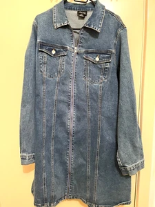 CITY CHIC DENIM JACKET DRESS SIZE XXL - Picture 1 of 4