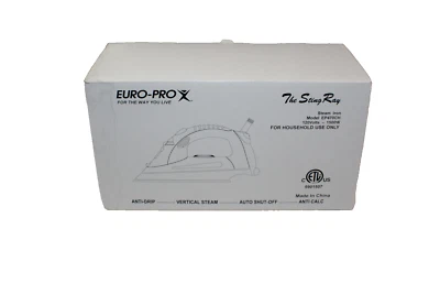 Plancha de vapor eléctrica Euro-Pro EP470CH 1500W plancha de ropa profesional anticalc/goteo Foto 1 de 2