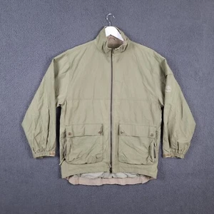 Chaqueta cortavientos vintage TIMBERLAND para hombre M mediana verde Weathergear cremallera completa - Imagen 1 de 14