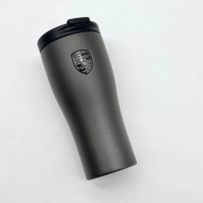 Porsche Thermal Mug Matte Gray | 450ml (15 fl oz) Stainless Steel Travel Cup