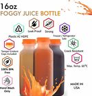 200 Pack Empty Translucent Plastic Juice Bottles with Tamper Evident Caps 16 Oz.