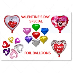 2021 Happy Valentine day Celebration 18", 32" Hollow Heart shape Foil balloons - Picture 1 of 13