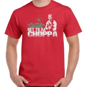 Predator T-Shirt Mens Get to Da Chopper Top Arnold Schwarzenegger Alien Movie - Picture 1 of 20