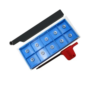 SRACR1010H06 10mm turni lathe index tool holder +10PCS RCGT0602 Aluminum insert - Picture 1 of 4