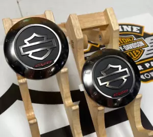 OEM Harley CVO Touring Fuel Gas Tank Emblems Badges Black Chrome & Red🔥 - Picture 1 of 7