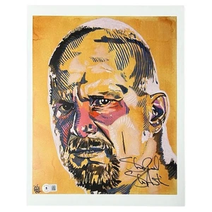 Beckett Autographed 11x14 Stone Cold Steve Austin Official WWE Rob Schamberger Y - Picture 1 of 1