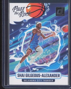 2024-25 Donruss #7 Shai Gilgeous-Alexander Pass the Rock Oklahoma City Thunder - Imagen 1 de 2
