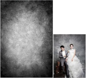 6x9ft Abstrakt Schwarz Grau Porträt Fotografie Kulissen Fotostudio Requisite Ba... - Bild 1 von 7