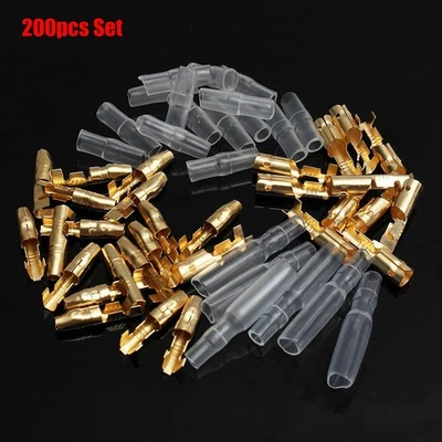 Secure Connection 200pcs 3 9mm Male Female Electric Cable Wire Connector - Image 1 of 4