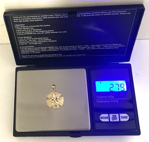 Vintage "Sand Dollar" 14K Gold Pendant (2.79 Grams) Original As Found And Clean! - Picture 1 of 12