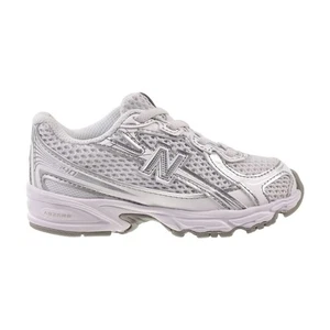 New Balance 740 Bungee Lace Toddlers' Shoes White/Silver iz740-wm - Picture 1 of 6