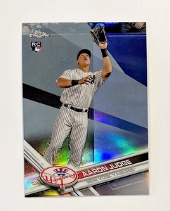 2017 Topps Chrome Refractor #169 Aaron Judge RC Rookie New York Yankees - Picture 1 of 3