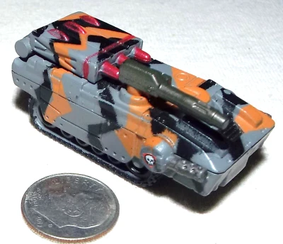 Small  Micro Machine Plastic Military Ramshead A-5 Tank in Gray-Black-Tan Camo - Image 1 of 4