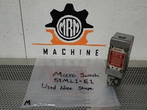 Micro Switch 51ML1-E1 Precision Limit Switch 20A 120, 240 Or 480VAC Used - Picture 1 of 9