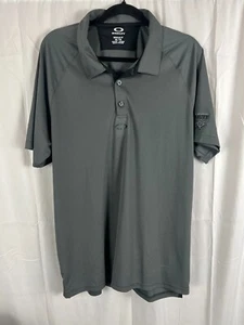 Oakley Polo Mens Extra Large Short Sleeve Shirt Golf Grey Las Vegas Paiute - Picture 1 of 8