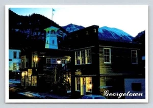 Georgetown Colorado Taos Square at Night Postcard - Picture 1 of 2