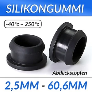 Abdeckstopfen Lochkappen Endkappen Silikongummi Dichtung Stopfen 2,5mm-60,6mm - Picture 1 of 57