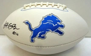 Amon-Ra St. Brown Autographed Detroit Lions White Panel Football - Picture 1 of 1