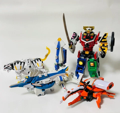 Bandai Power Rangers Shinkenger DX Shinken Oh & Ori Gami Kabuto/Tora/Kajiki/Ika Cover